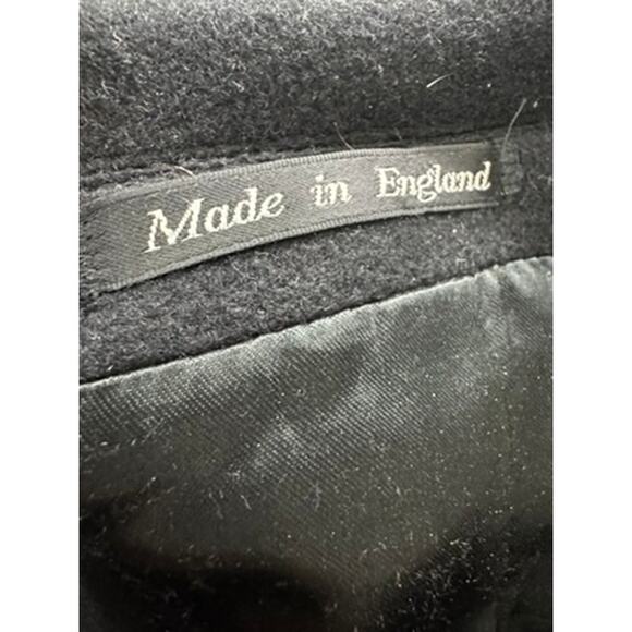 "Wool & Cashmere" Men's Black Trench 48R Goth Grunge Dark Romance QUiet Luxury - Picture 11 of 16